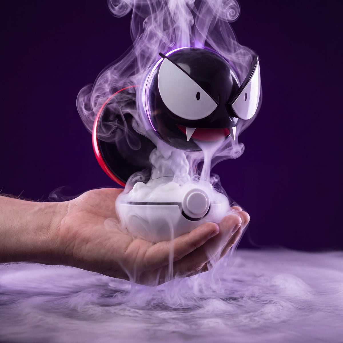 Ghost Orb mist lamp held in one hand to show how small it is