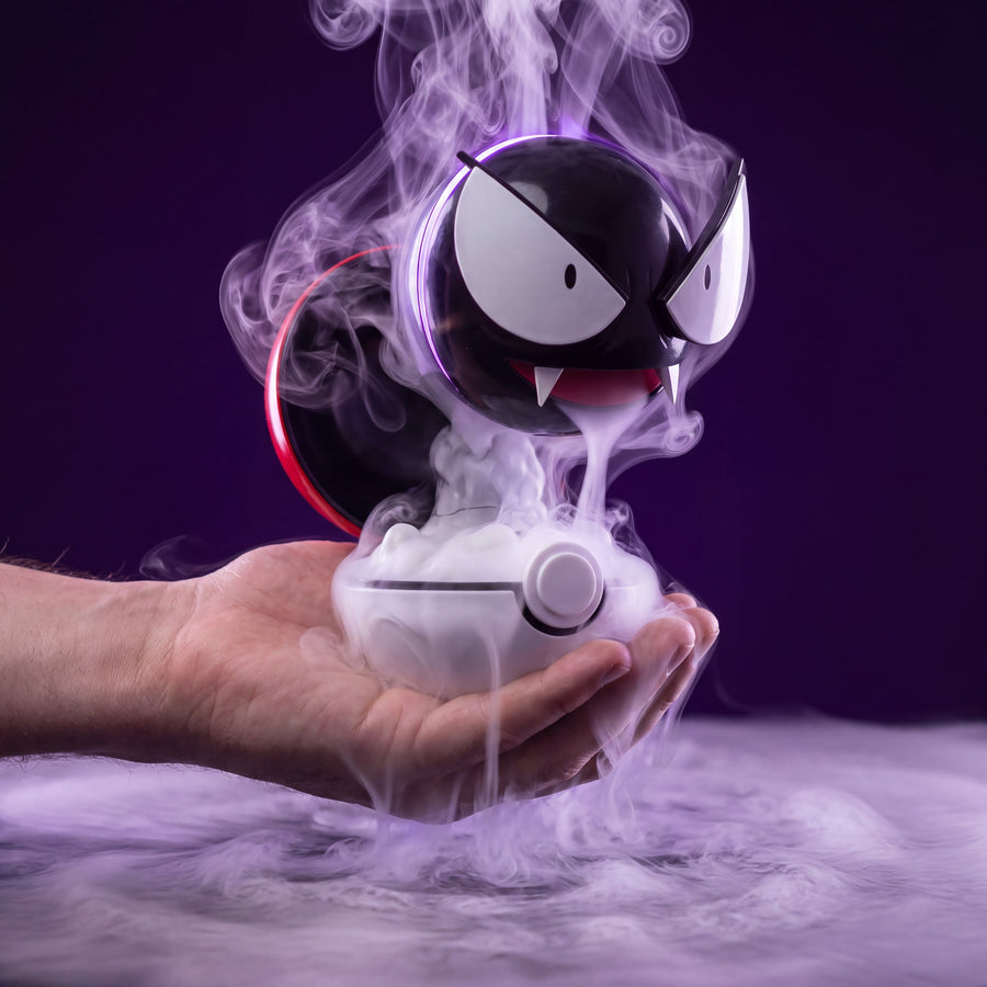 Ghost Orb mist lamp held in one hand to show how small it is